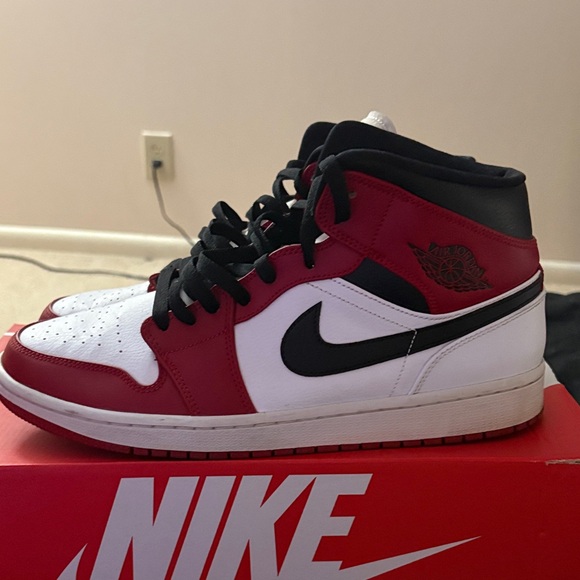Jordan Men's Red, White, and Black Sneakers - Picture 1 of 1